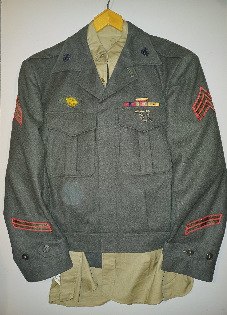 USMC WO2 Vandegrift in top staat, Ophalen of Verzenden, Marine, Kleding of Schoenen