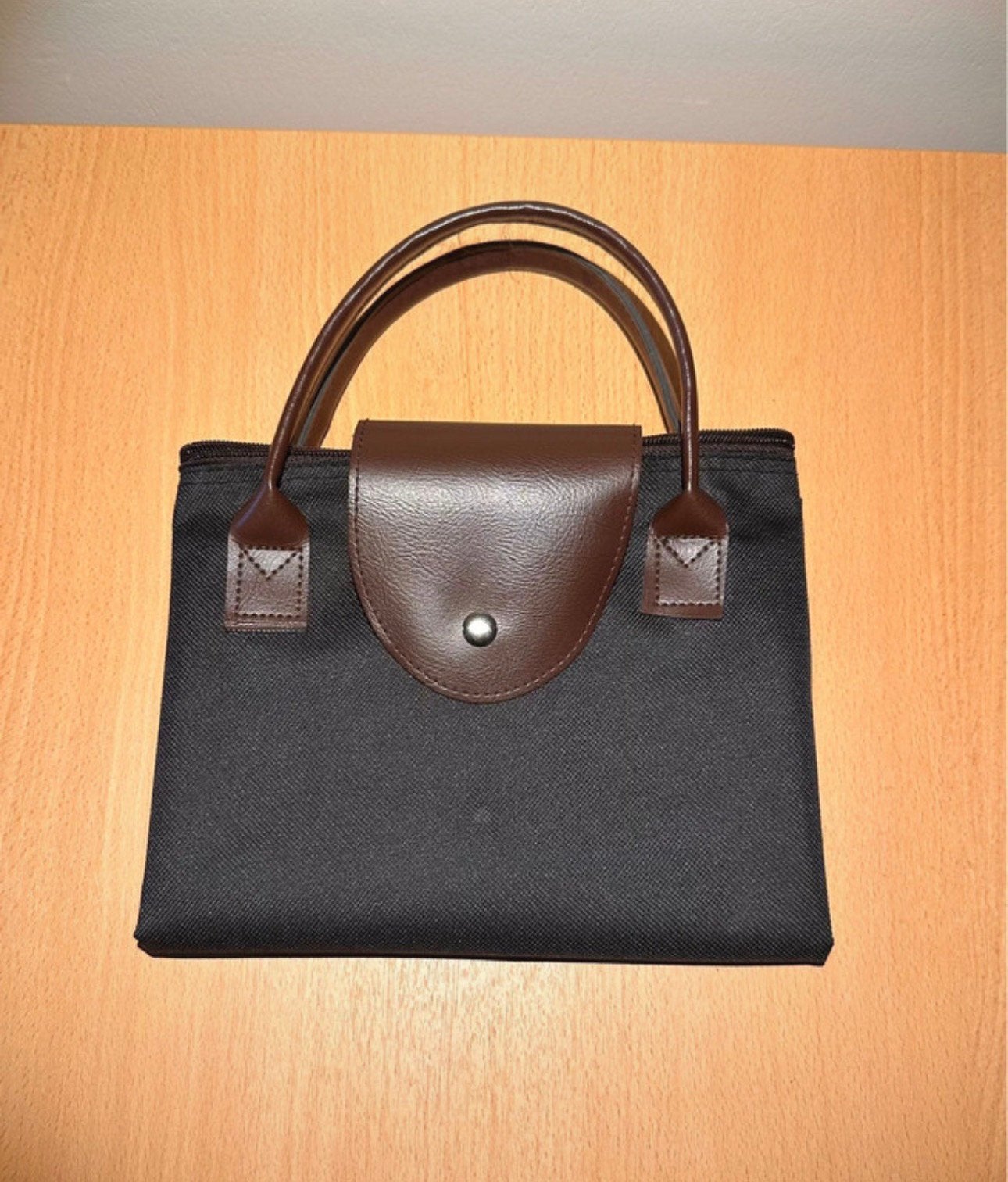 Sac a main style “longtchamp”, Bijoux, Sacs & Beauté, Enlèvement ou Envoi, Comme neuf, Brun, Sac à main