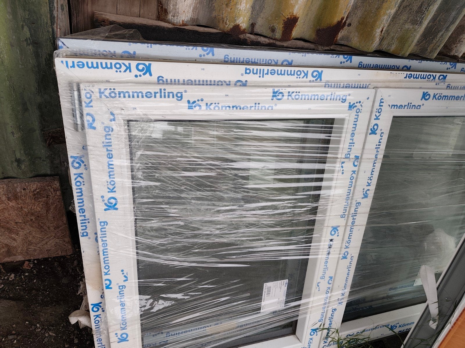 2 Châssis kommerling blanc int, gris anthracite ext., Bricolage & Construction, Enlèvement