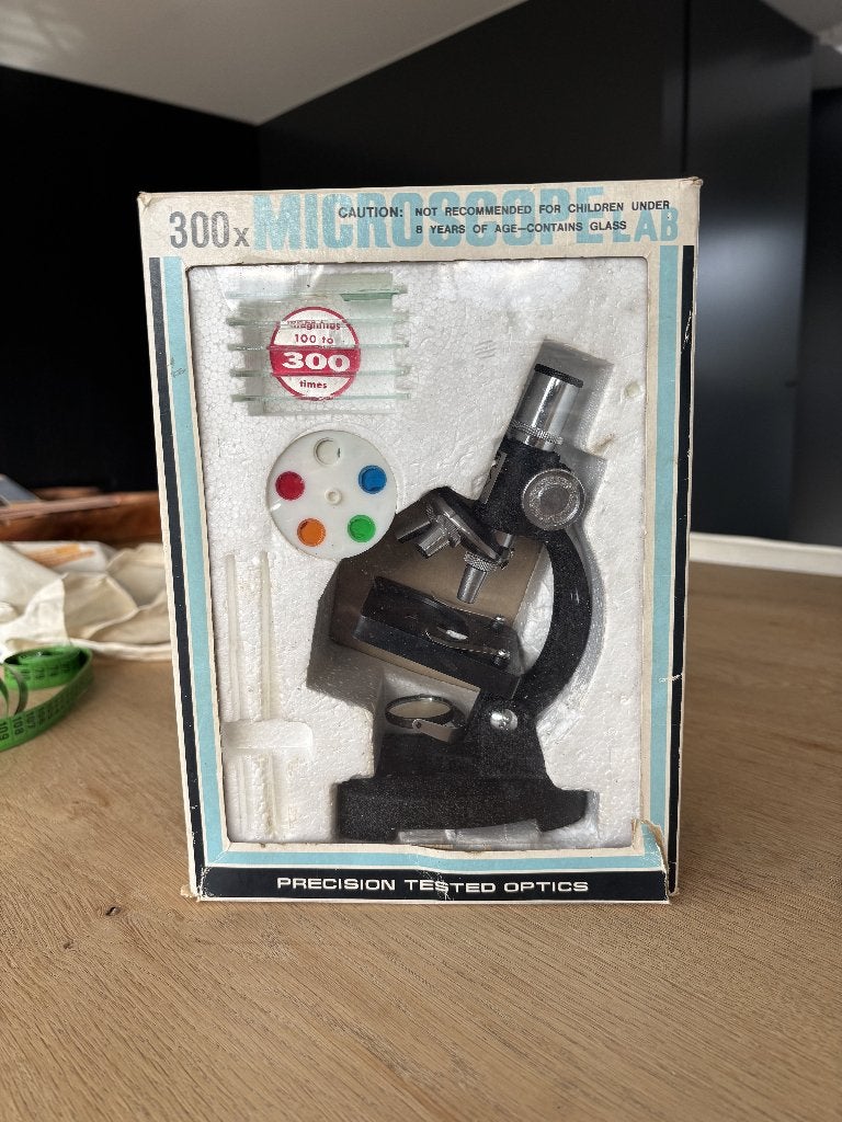 Vintage TACON 300x Microscope Lab, Kinderen en Baby's, Ophalen of Verzenden, Gebruikt, Ontdekken