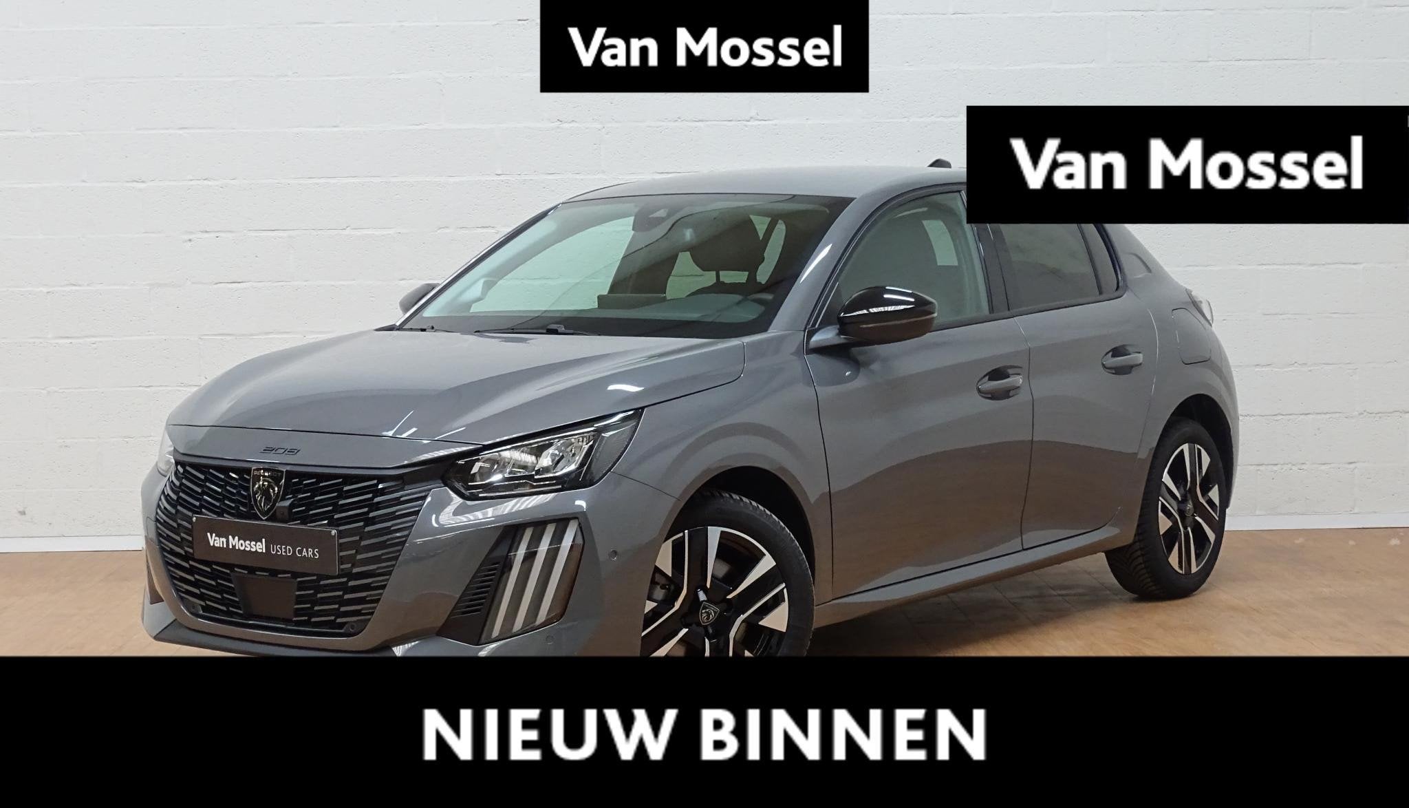 Peugeot 208 1.2 HYBRID 100 e-DSC6 Allure, Auto's, Dealer onderhouden, Gebruikt, Zwart, 5 zetels