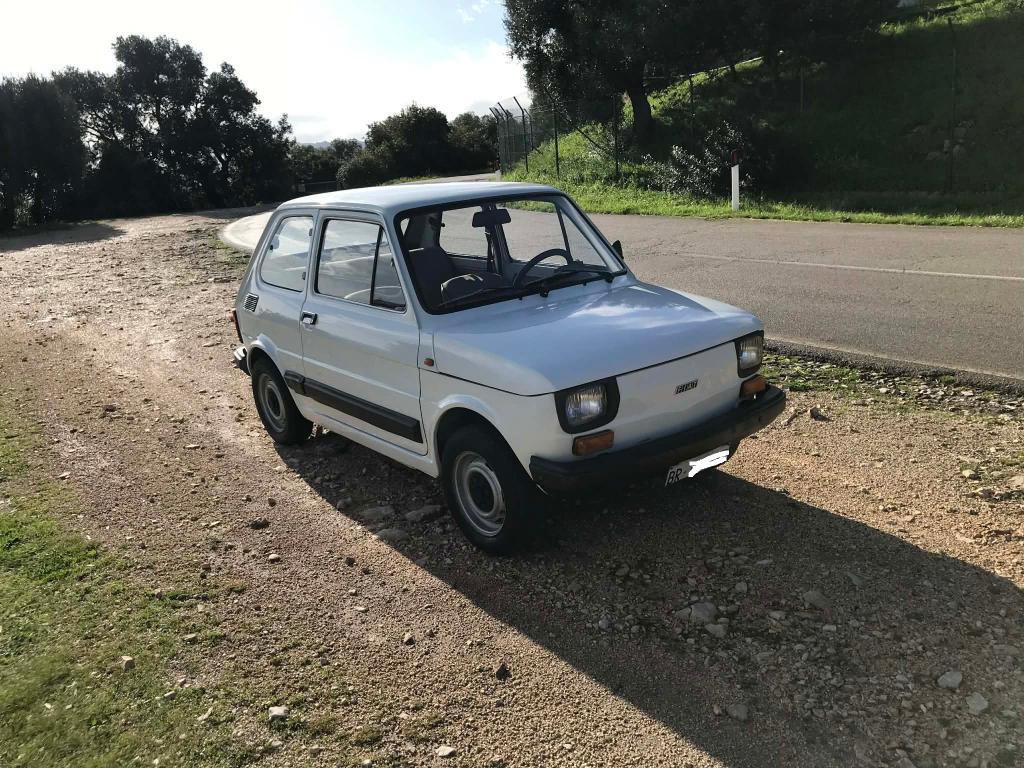 Fiat 126, 4 zetels, Stof, Overige modellen, Wit