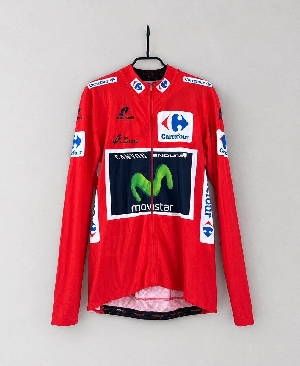 Nairo Quintana 2016 Vuelta rode trui - long sleeve, Ophalen of Verzenden, Zo goed als nieuw, Kleding