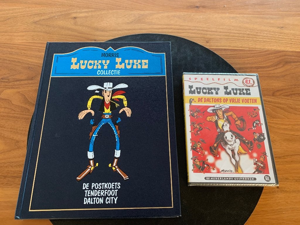 Nieuw ingesloten verpakking DVD Lucky Luke+stripboek, Cd's en Dvd's, Ophalen of Verzenden, Nieuw in verpakking, Nederlands, Nederlands