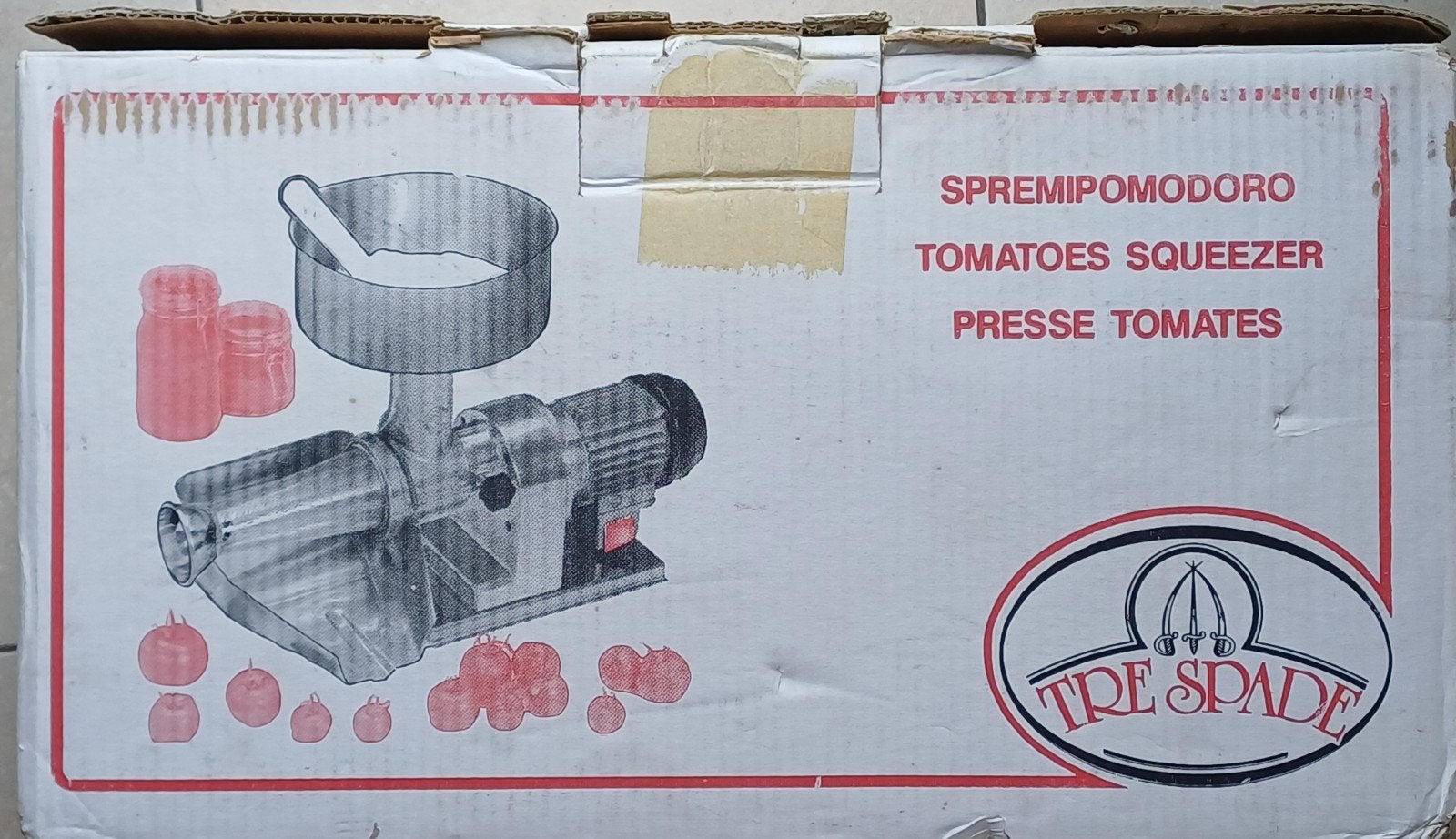 Elektrische tomatenpers Tre Spade, Elektronische apparatuur, Juicers, Ophalen, Gebruikt, Elektrisch, Slowjuicer