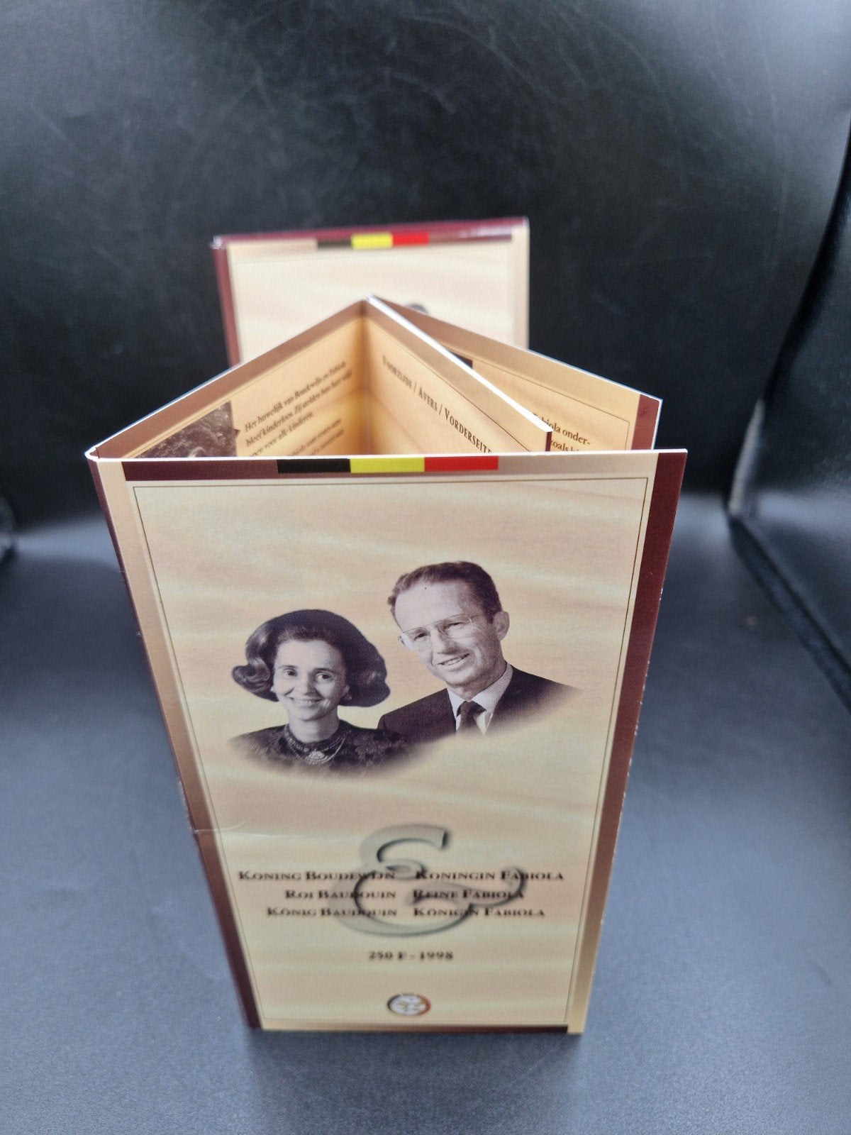250fr Zilveren munt Koning Boudewijn Koningin Fabiola 1998, Enlèvement ou Envoi