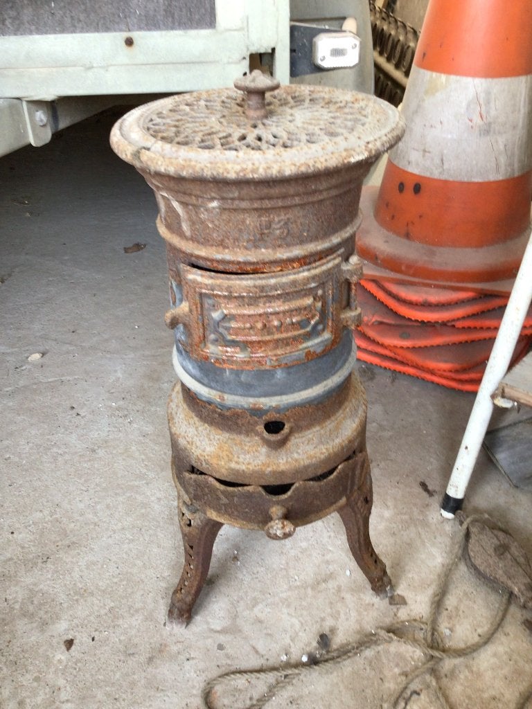 Poele ancien, Enlèvement, Utilisé, Autoportant