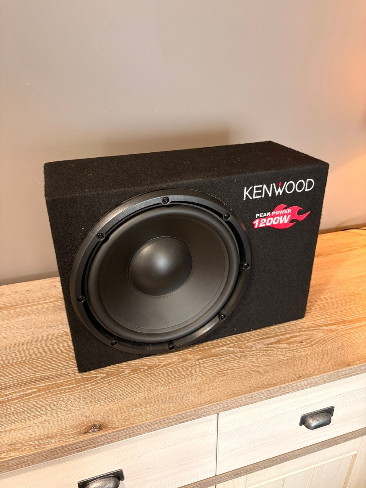 Kenwood KSC-W1200B Auto Subwoofer - 1200W (12 inch / 30cm), Auto diversen, Ophalen, Zo goed als nieuw