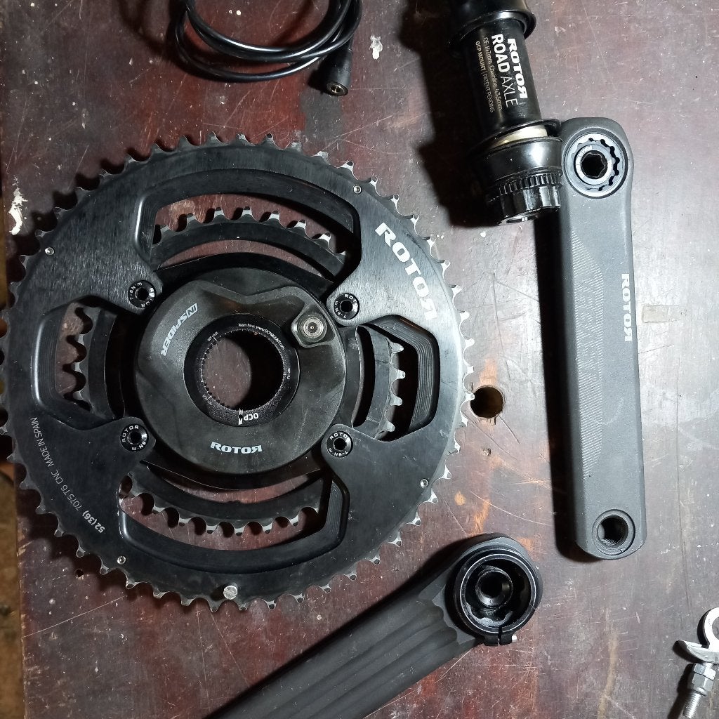 Pedalier Rotor INspider V2, Vélos & Vélomoteurs, Vélos Pièces, Pédalier ou Pédales, Enlèvement ou Envoi, Utilisé, Gravelbike