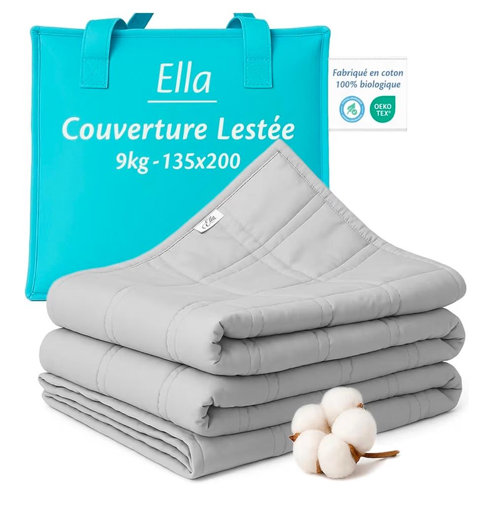 Ella Couverture Lestée Adulte 135x200 9kg, Enlèvement