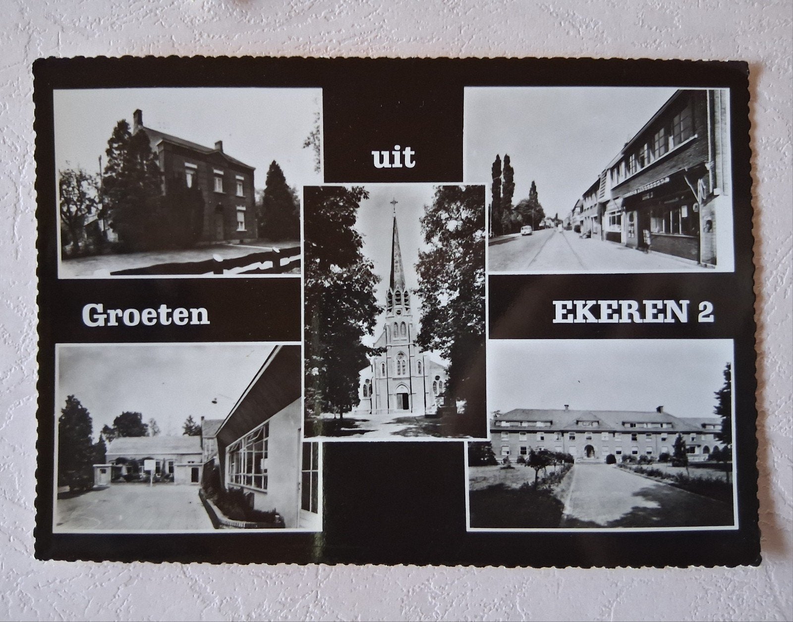 vintage Postkaart Ekeren, Ophalen of Verzenden