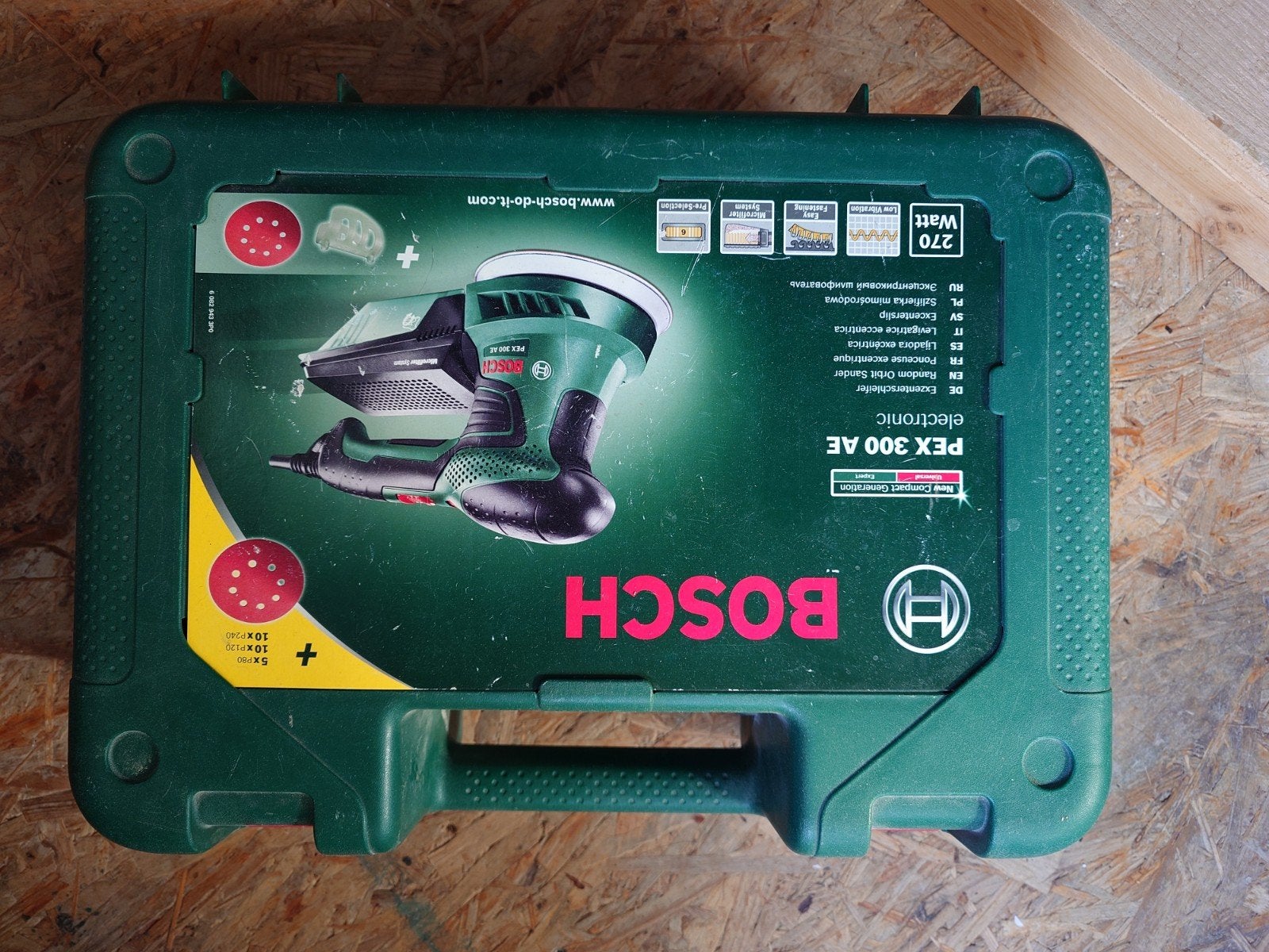 Bosch PEX 300 AE - ponceuse excentrique, Bricolage & Construction, Vitesse variable, Enlèvement ou Envoi, Utilisé, Autres types