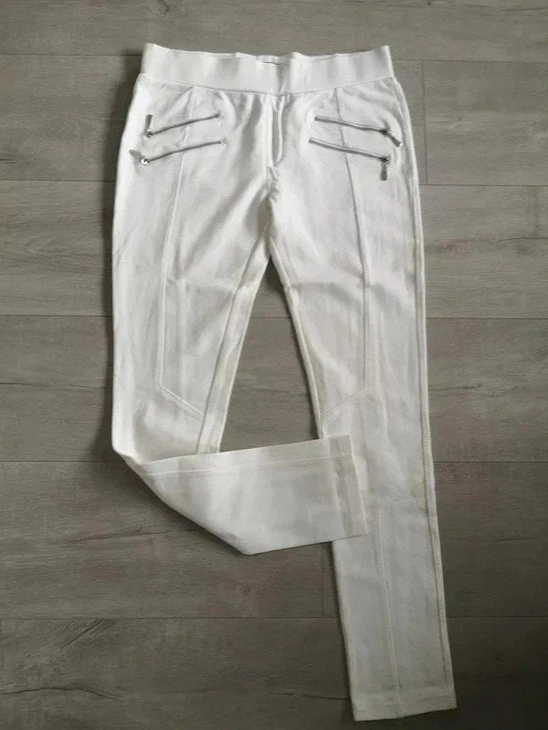 Stretch broek, Kleding | Dames, Broeken en Pantalons, Ophalen, Wit, Maat 46/48 (XL) of groter, Zo goed als nieuw