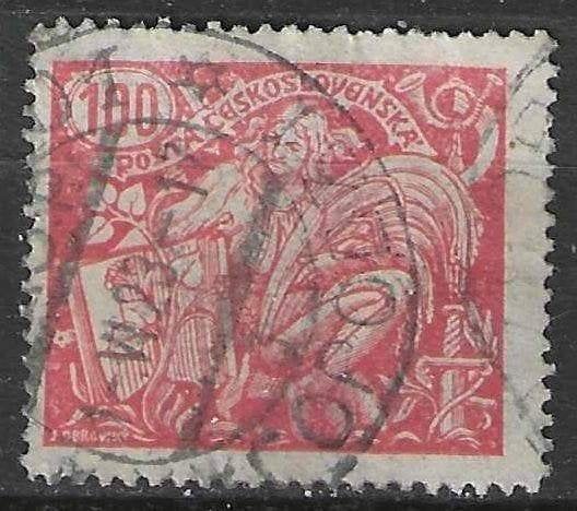 Tchécoslovaquie 1923 - Yvert 185B - Allégorie (ST), Envoi, Affranchi