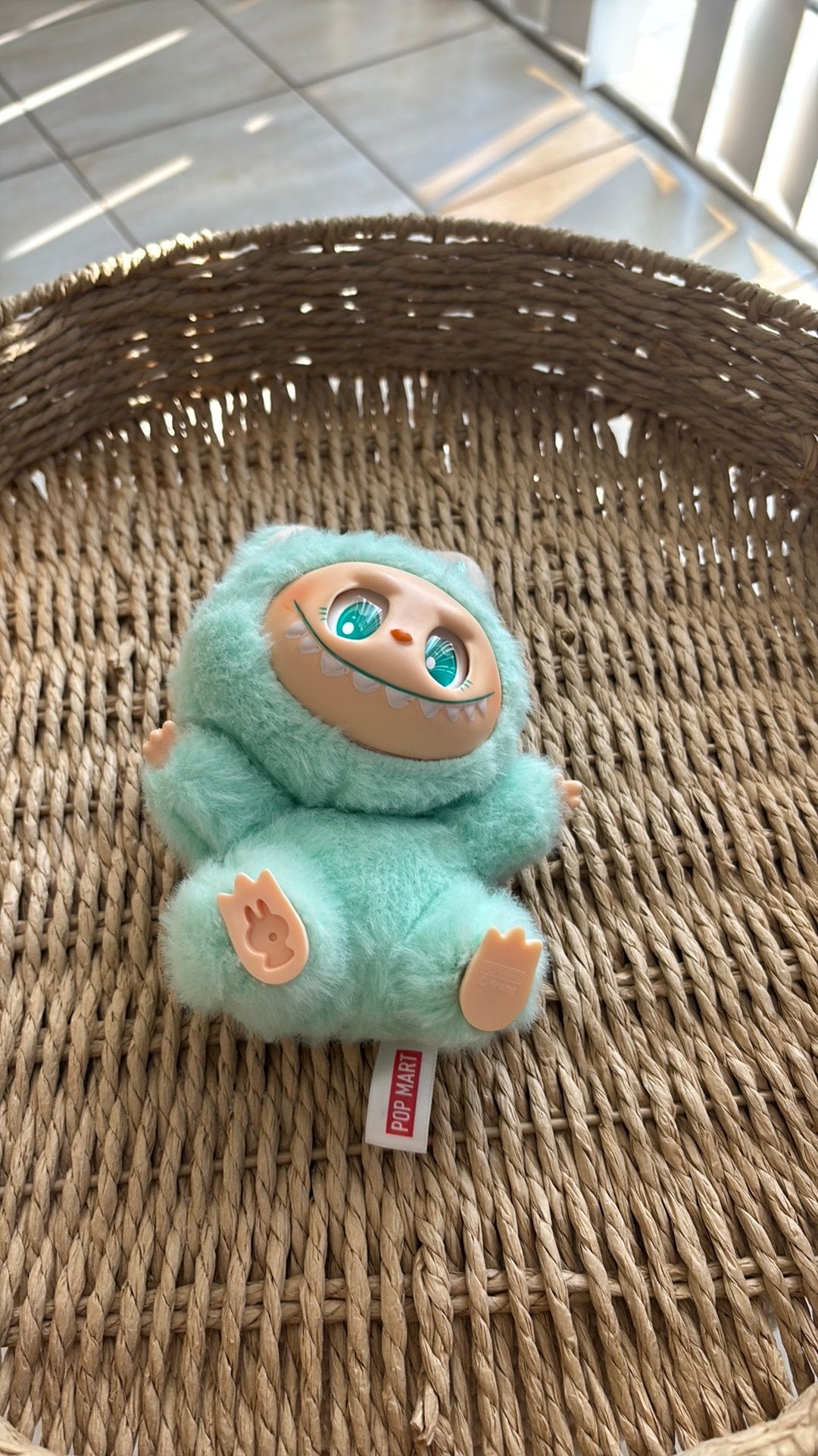 Pluche monster hanger mintgroen (Labubu stijl / lookalike), Kinderen en Baby's, Speelgoed | Knuffels en Pluche, Ophalen of Verzenden