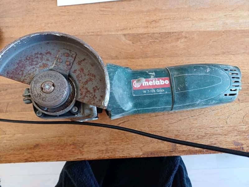 Rectifieuse d'angle rapide 220V Metabo W 7-125, Bricolage & Construction, Outillage | Meuleuses, Utilisé, Meuleuse d'angle, Enlèvement