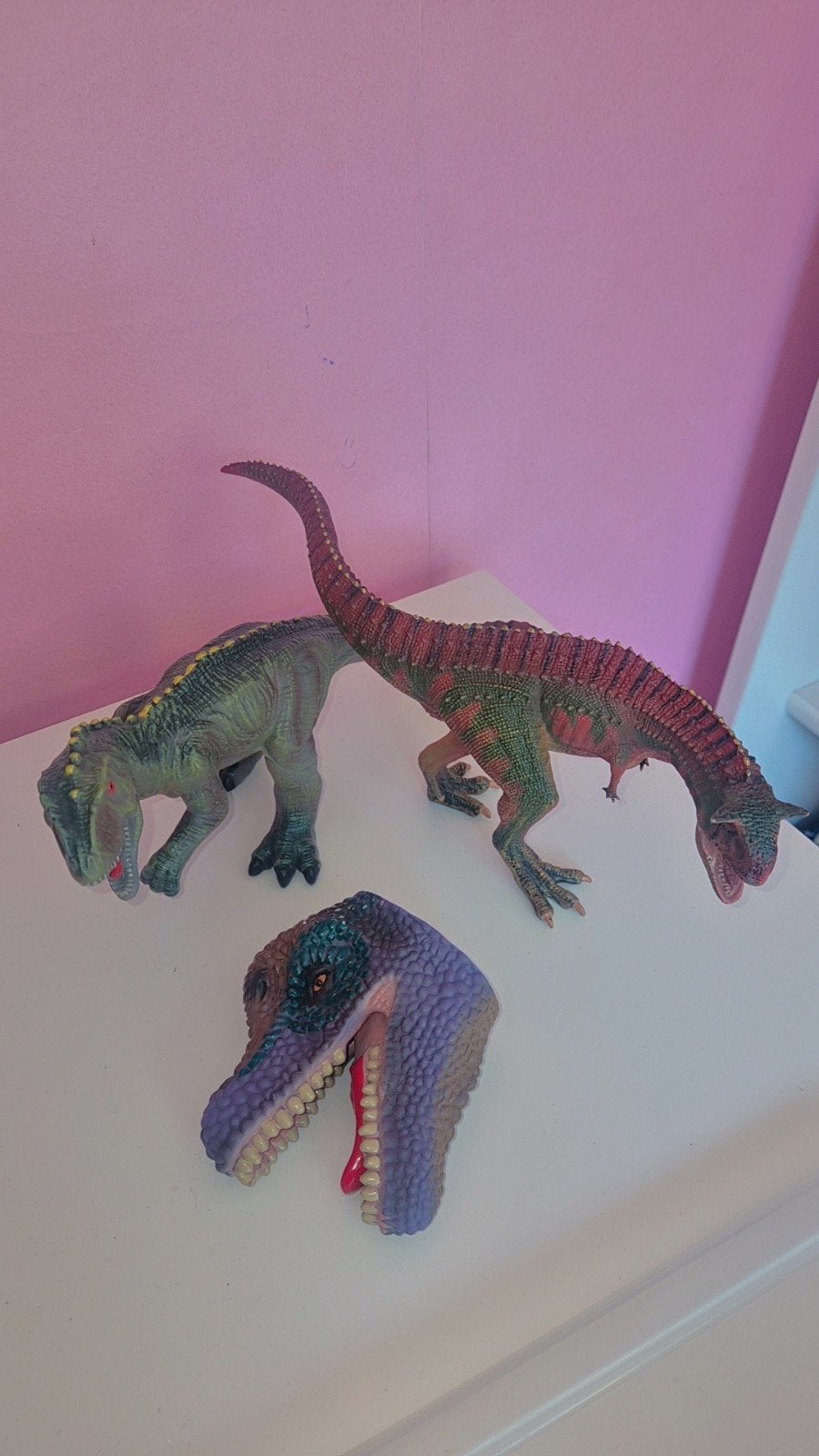 figurine dinosaure, Enlèvement