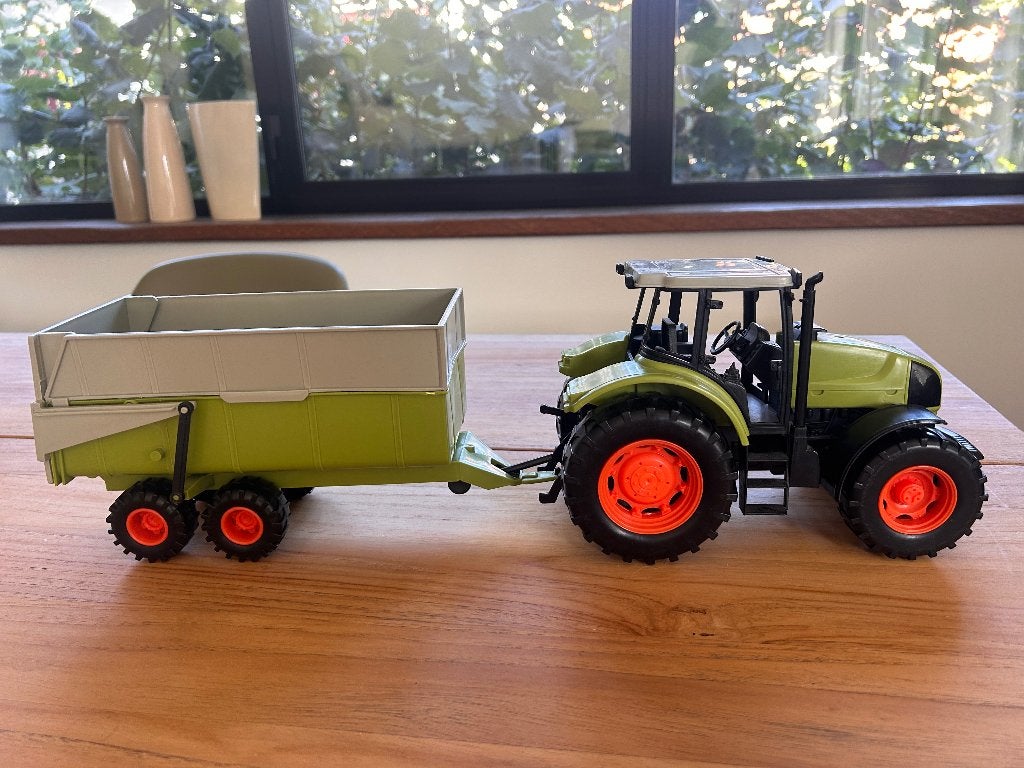 Speelgoed tractor met aanhanger, Ophalen, Zo goed als nieuw