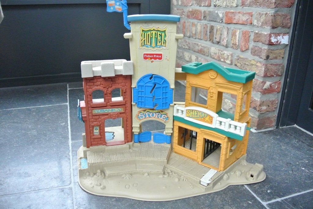 fisher price sheriff stad, vintage, Kinderen en Baby's, Ophalen of Verzenden