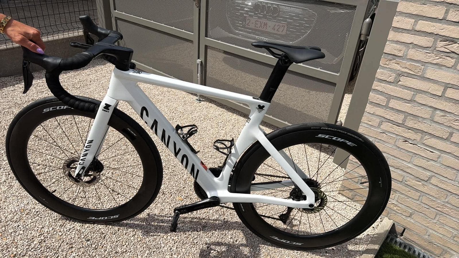 Canyon Aeroad CF SLX 7 DI2 met scoop wielen maat S, Enlèvement, Comme neuf