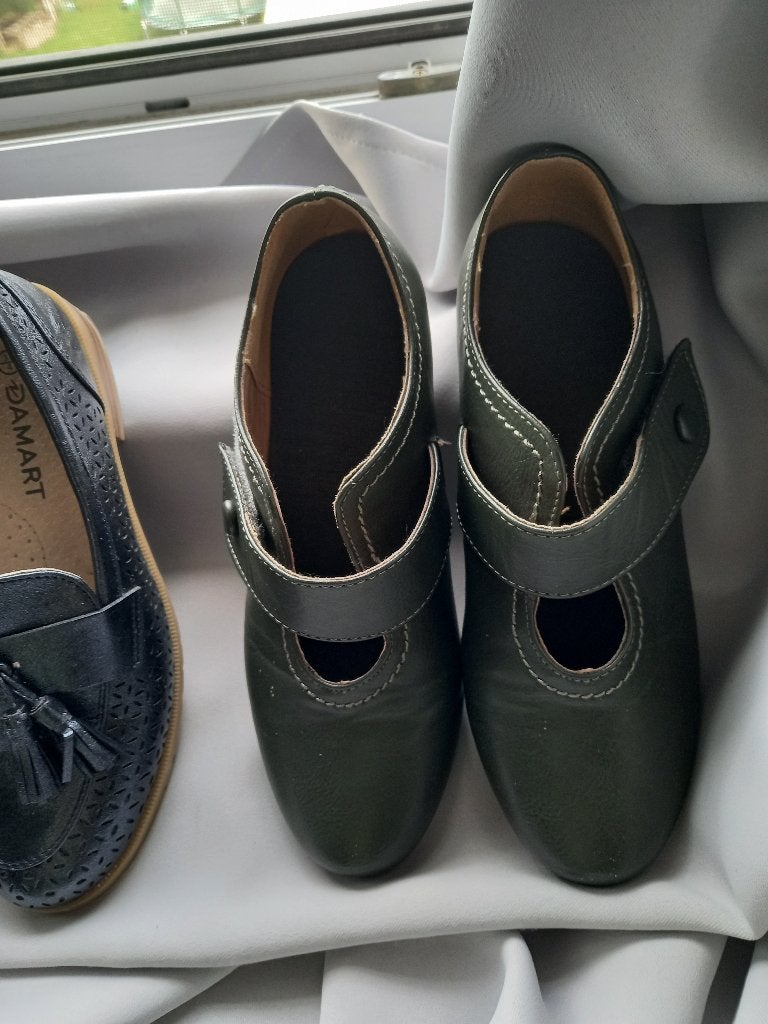 Lederen damesschoenen maat 37, Kleding | Dames, Schoenen, Ophalen, Schoenen met lage hakken, Overige kleuren, Zo goed als nieuw