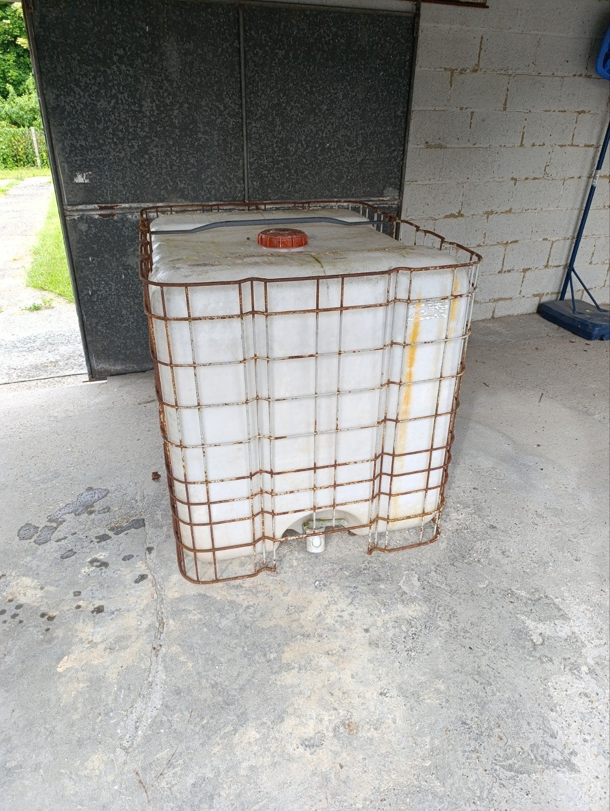 Ibc container oud gratis, Ophalen