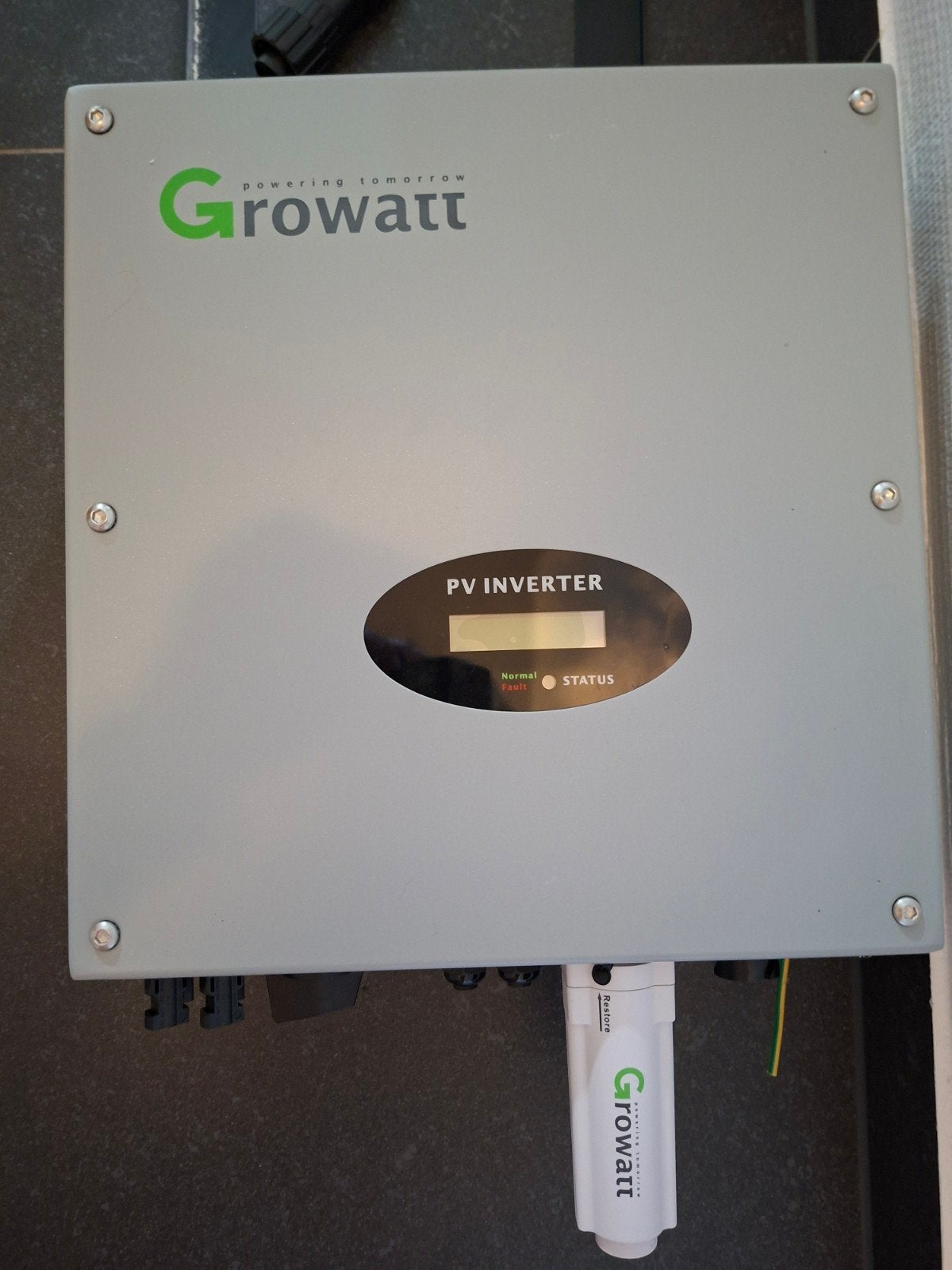 Omvormer growatt, Ophalen