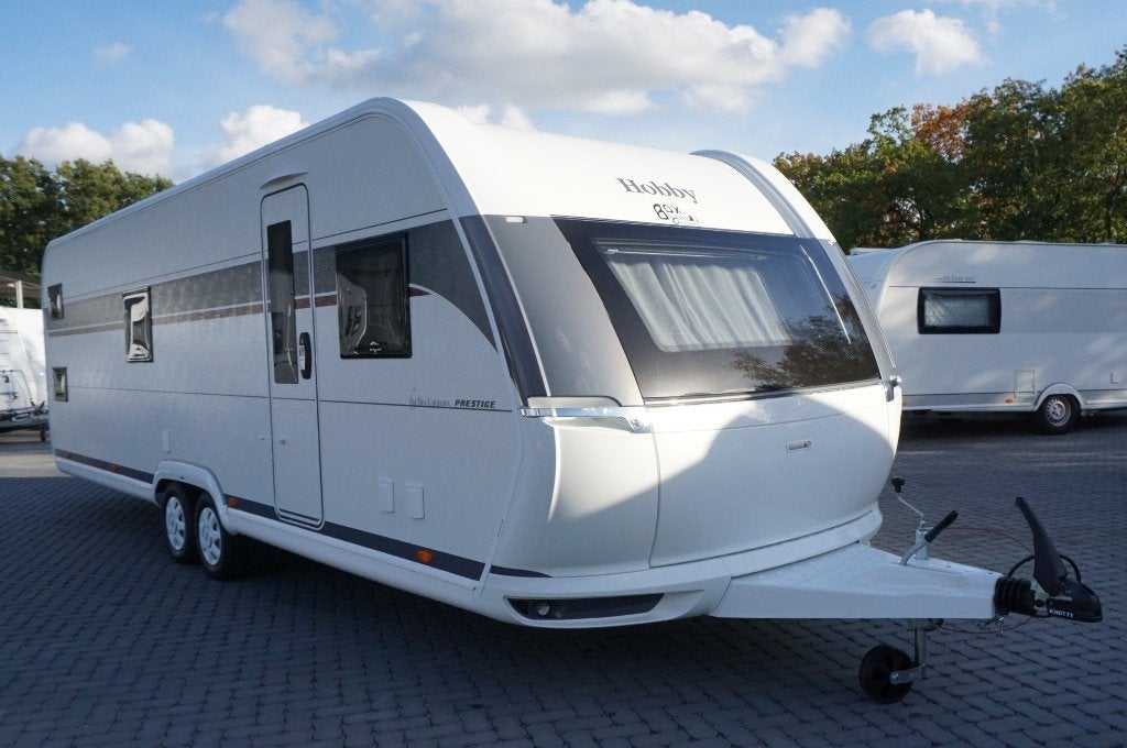 Nieuwe 6pers.Hobby rondzit, tandemasser, badkamercaravan, Caravans en Kamperen, Rondzit, Hobby, Koelkast, Bedrijf