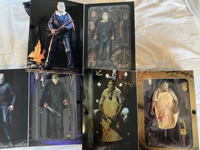 Figurine Neca du vendredi 13 et massacre tronçonneuse texas, Enlèvement ou Envoi, Neuf