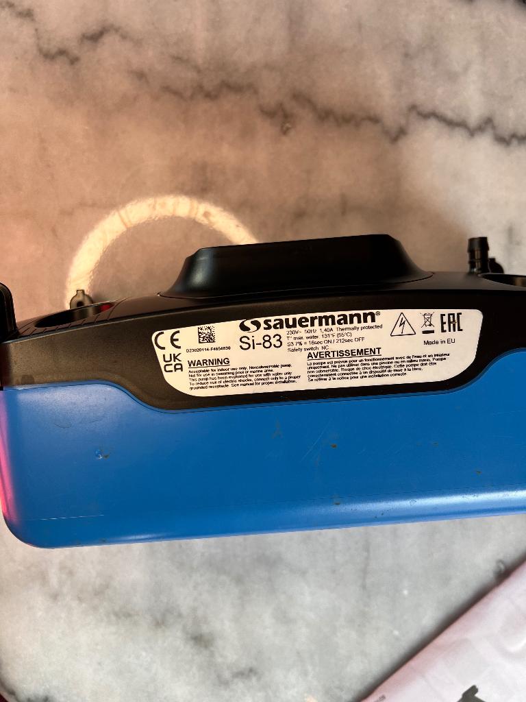 Afvoerpomp Sauermann Si-83 als nieuw, Elektronische apparatuur, Ophalen of Verzenden, Gebruikt