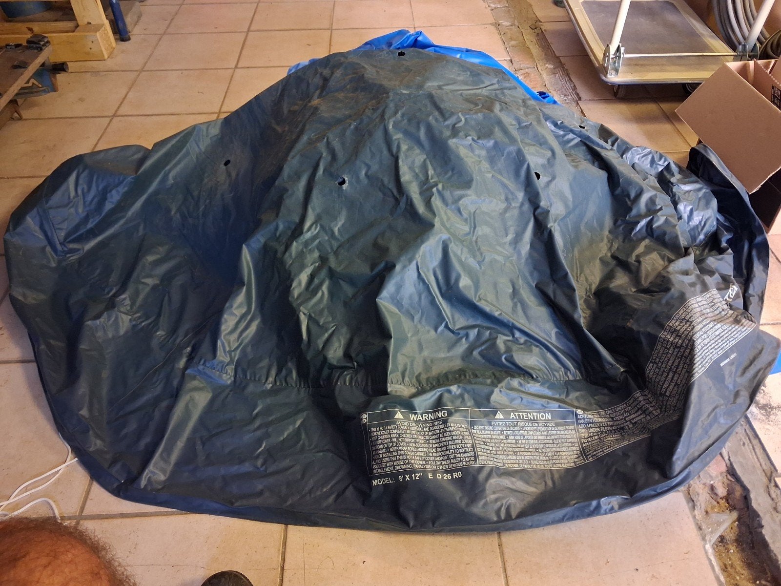 gratis afdekzeil voor intex easy set 244 op 61 cm., Tuin en Terras, Ophalen, Zo goed als nieuw, Afdekzeil