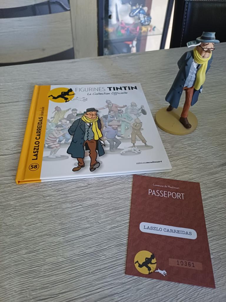 Carreida figuur nummer 58 Moulinsart officiële collectie, Ophalen of Verzenden, Kuifje, Zo goed als nieuw, Beeldje of Figuurtje