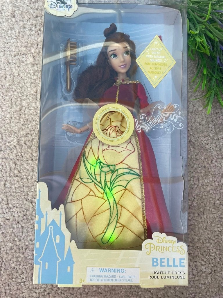 Poupée Disney Store Belle Premium - Robe Lumineuse & Sonore, Collections, Enlèvement, Neuf