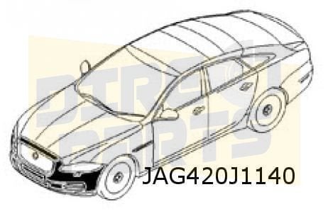 Jaguar XJ (8/09-6/15) voorbumper (bij PDC) (te spuiten) Orig, Neuf, -, Jaguar, -