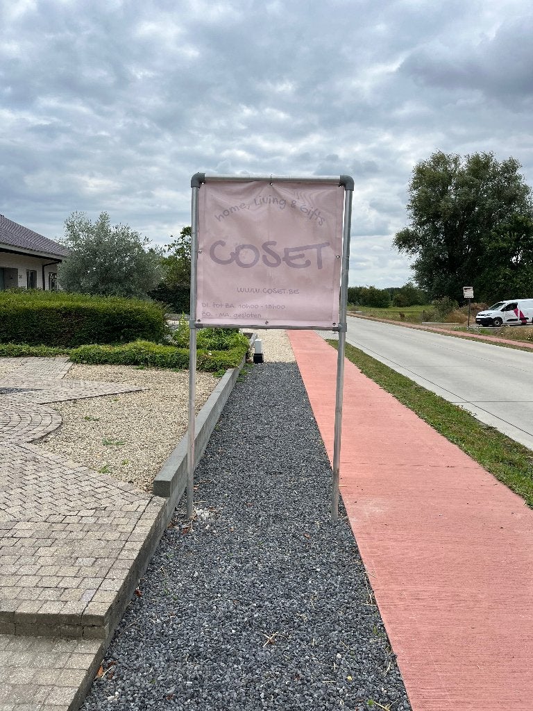 Reclamepaneel- aluminium frame, Ophalen, Zo goed als nieuw