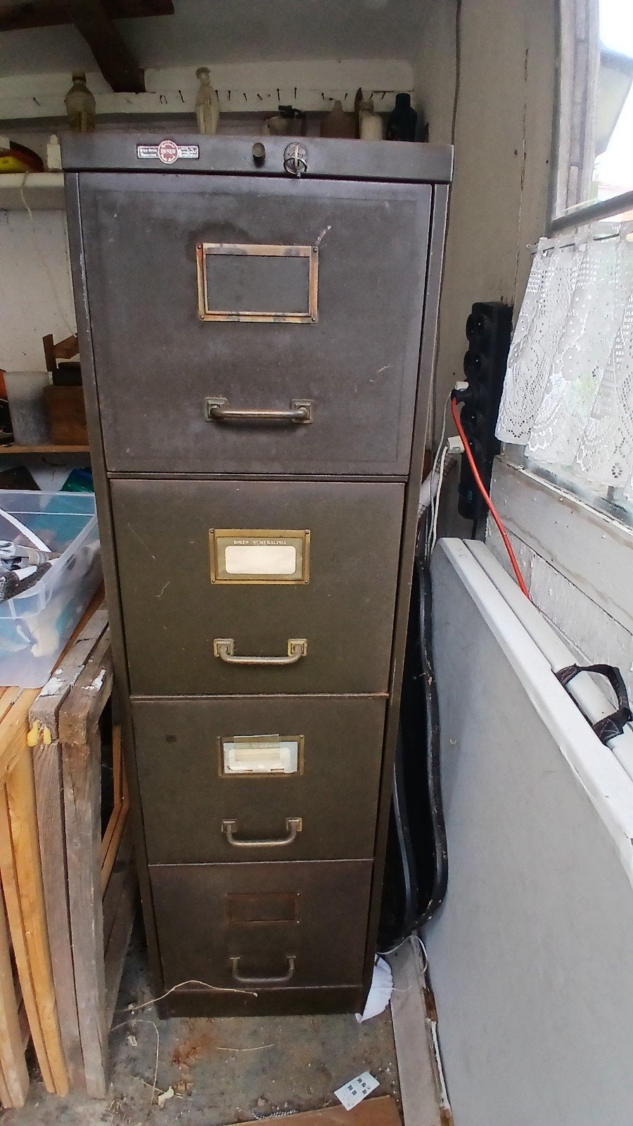 Ancien meuble métallique  pour classement  dossiers, Maison & Meubles, Enlèvement