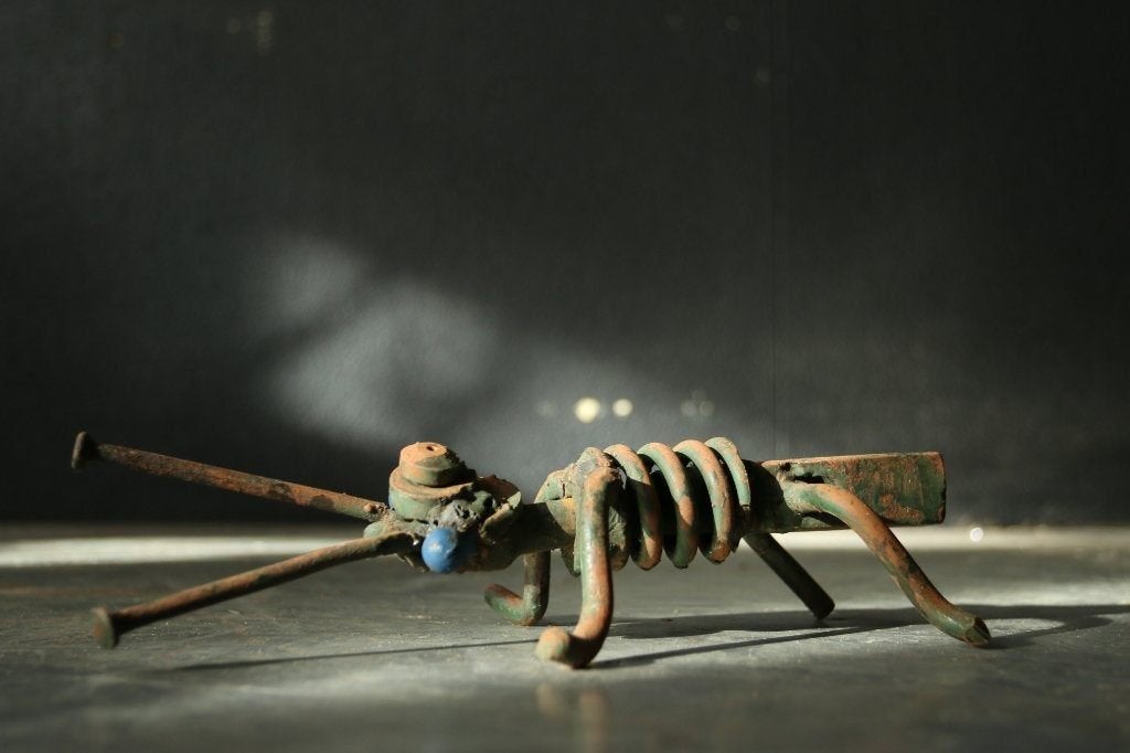 Metalen sculptuur 'Mier' van Maarten, Ophalen, Overige onderwerpen, Handgemaakt, 20 - 50 cm