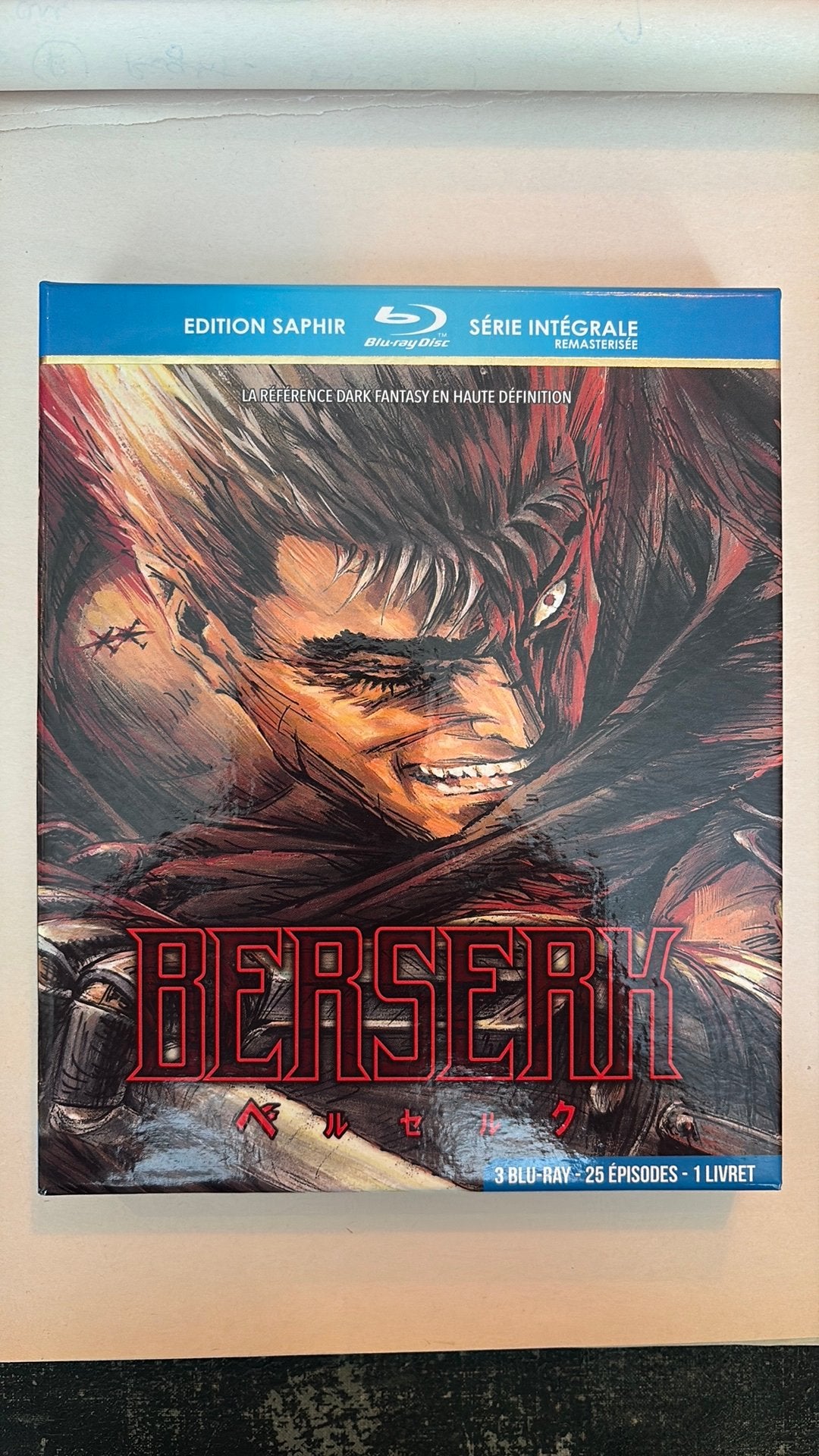 BERSERK Edition Saphir Série intégrale 3 BLU-RAY, Enlèvement ou Envoi, Comme neuf, Science-Fiction et Fantasy, Coffret