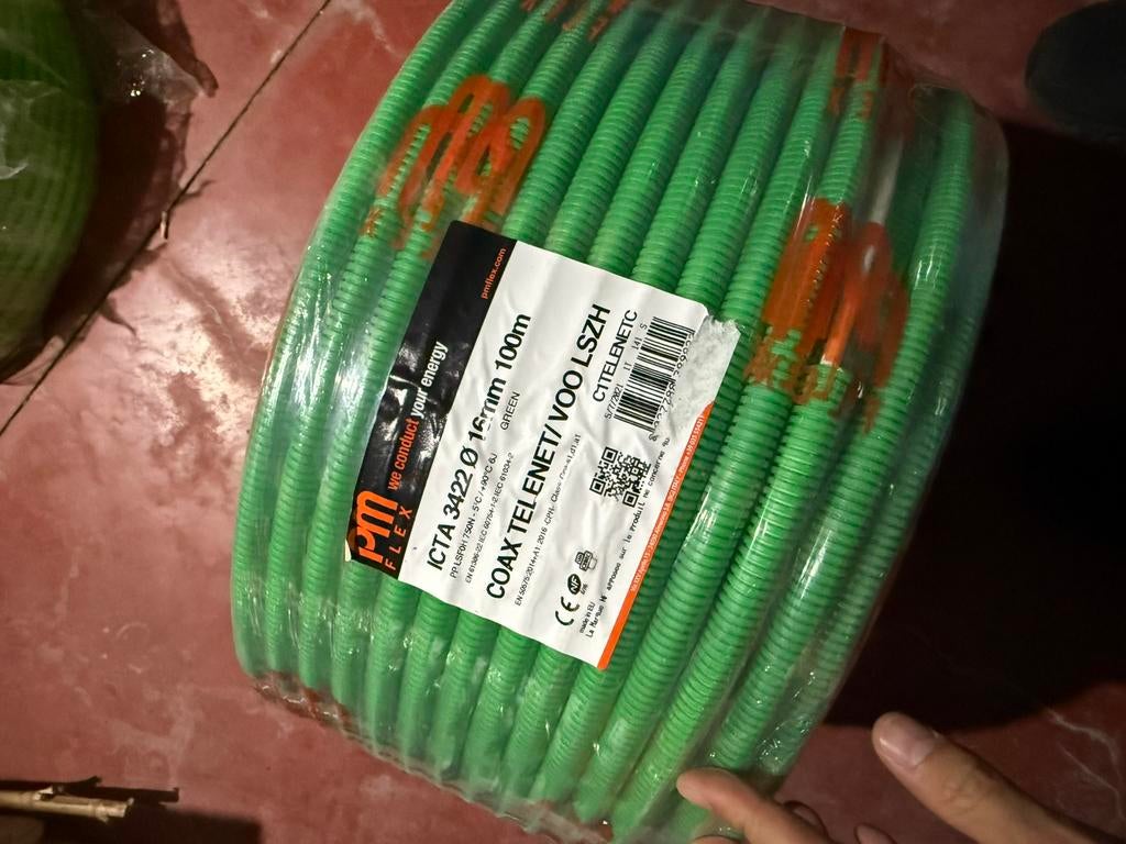 Coax Telenet/VOO LSZH ICTA 3422 16mm 100m, Doe-het-zelf en Bouw, Ophalen, Nieuw