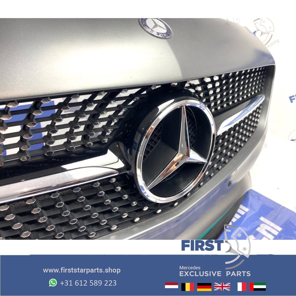 W176 AMG PETRONAS EDITION VOORBUMPER Mercedes A Klasse GRIJS, Utilisé, -, Avant, -