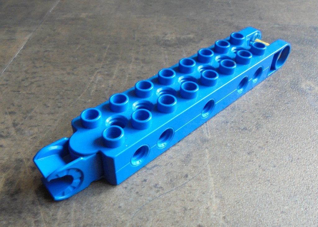 Lego Duplo Toolo Brick 2x8 with Swivel Bracket (zie foto's), Enlèvement ou Envoi, Utilisé, Duplo, Briques en vrac