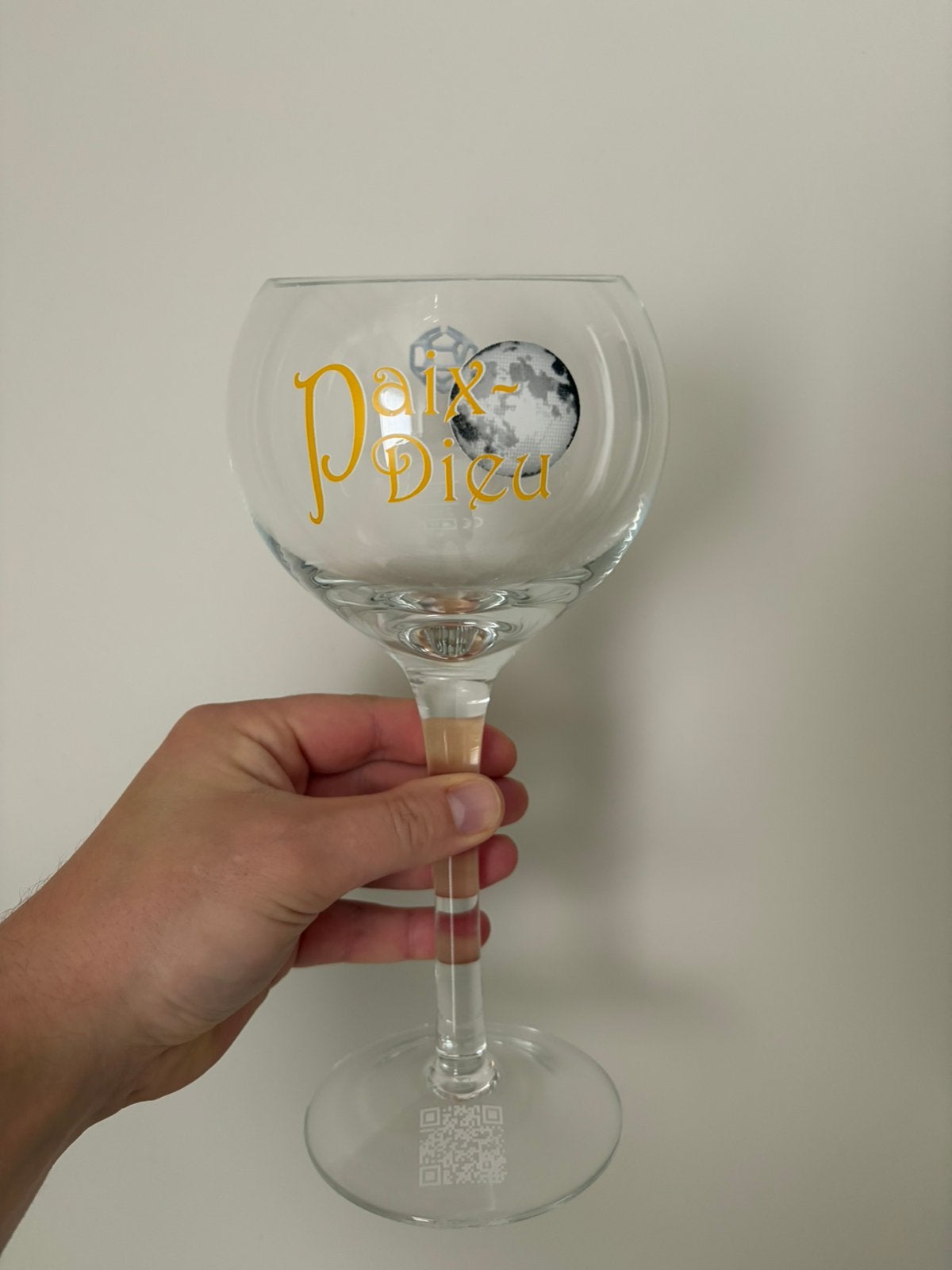 Zeldzaam Paix Dieu glas 33CL, Verzamelen, Ophalen, Gebruikt, Glas of Glazen, Overige merken