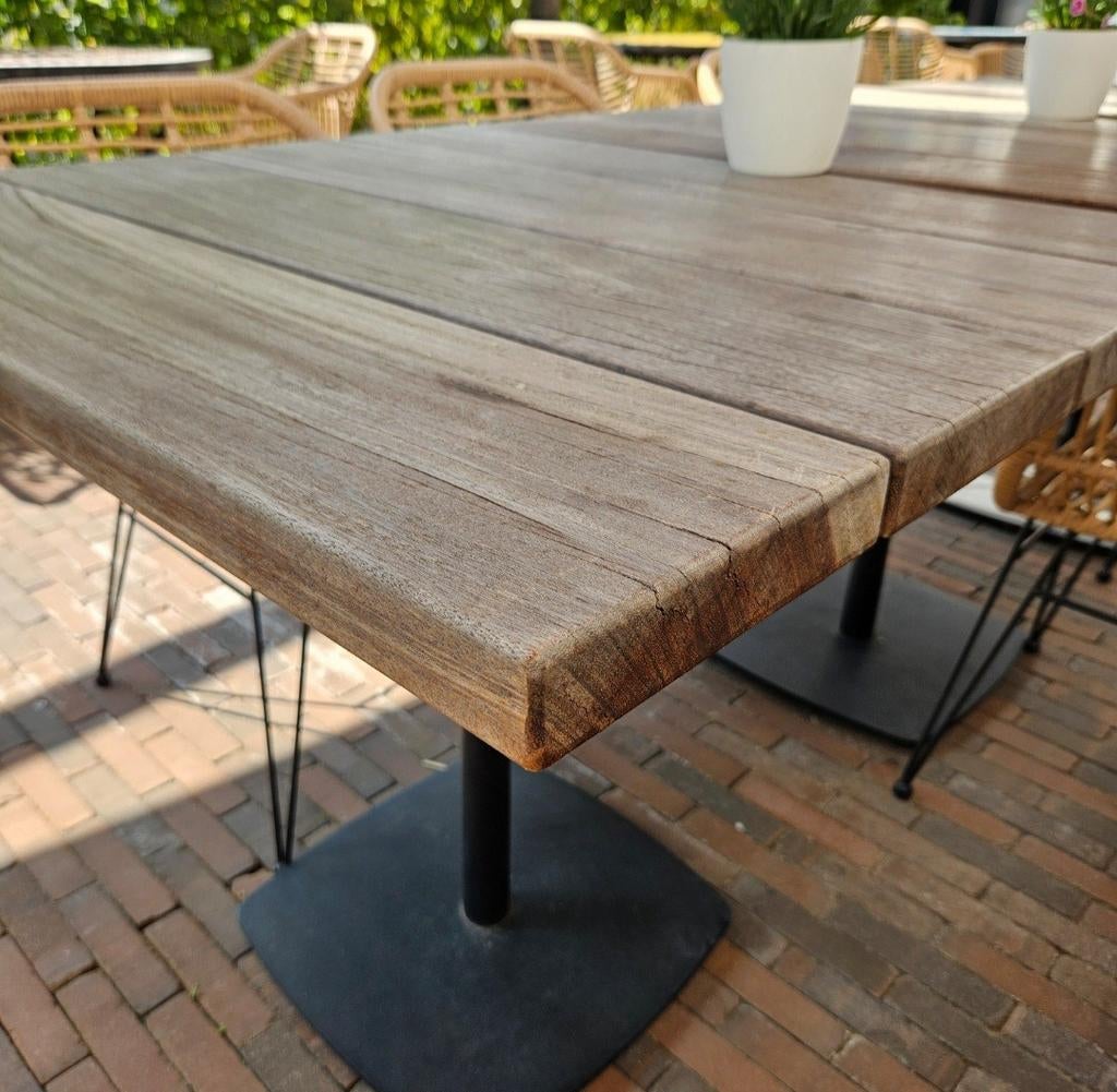 Tables de patio en bois dur tropical, Articles professionnels, Horeca | Mobilier & Aménagement, Enlèvement