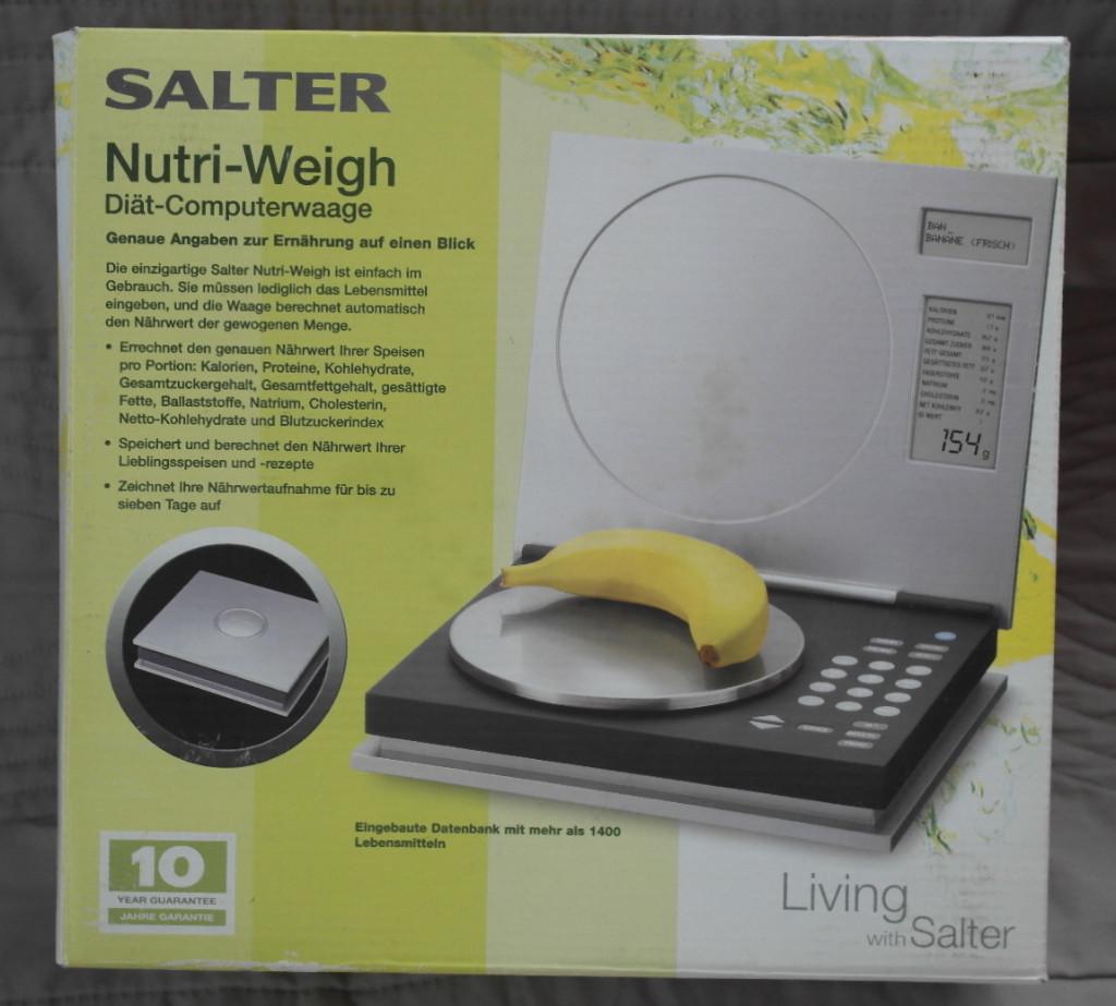 Salter Nutri-Weigh Diät-Computerwaage, Electroménager, Balances, Comme neuf, Digital, Plus fin que 1 gramme, Moins de 10 kg, Enlèvement ou Envoi