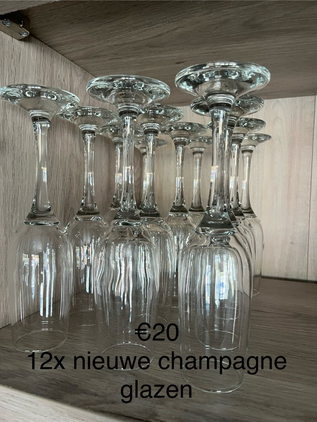 12x champagne glazen, Enlèvement, Neuf