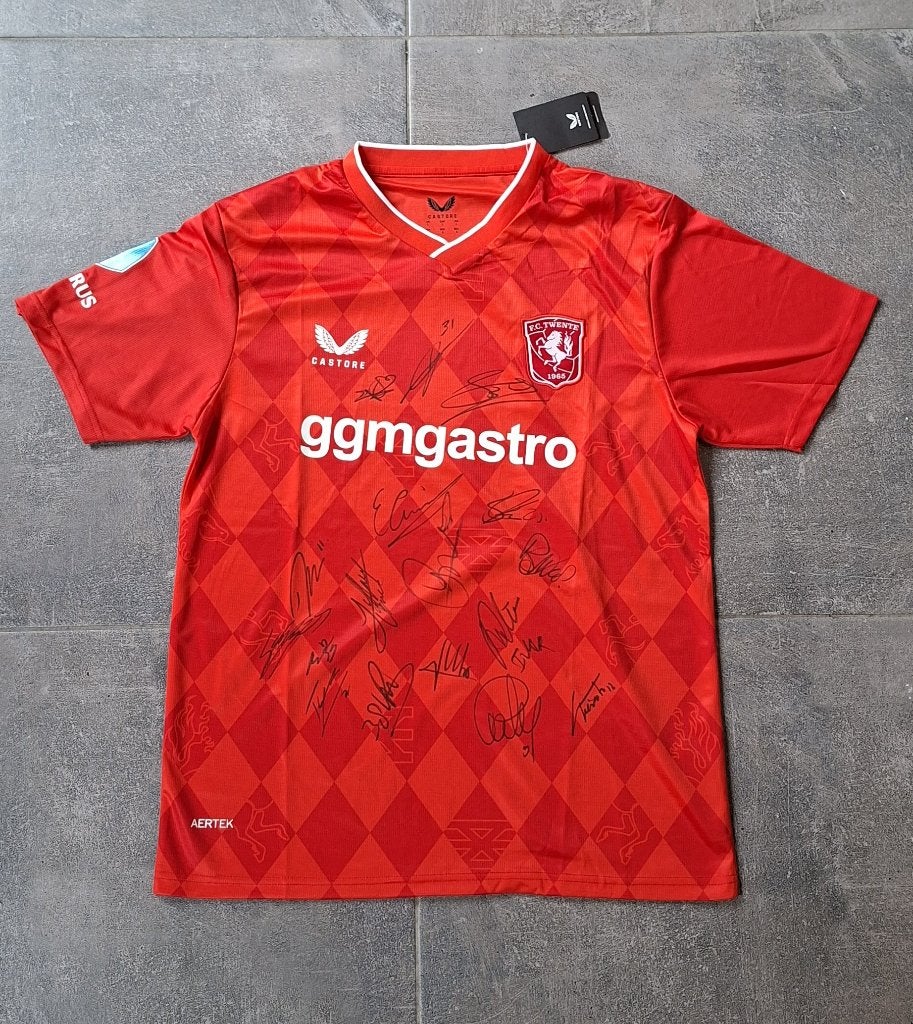 Shirt met originele handtekening; Selectie 25/26 # FC Twente, Verzenden, Nieuw, Shirt