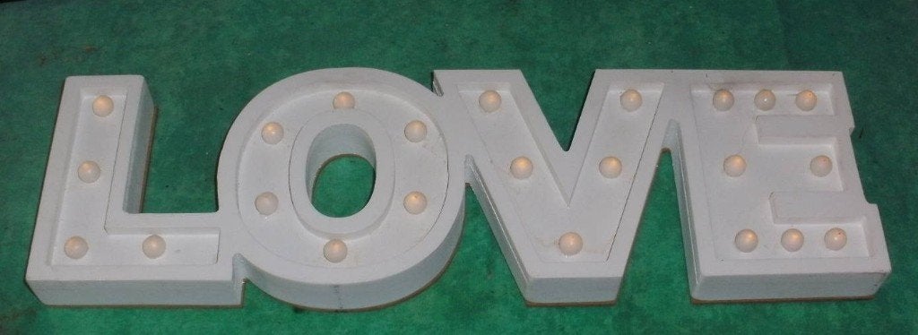 decoratie LOVE, Enlèvement ou Envoi, Utilisé