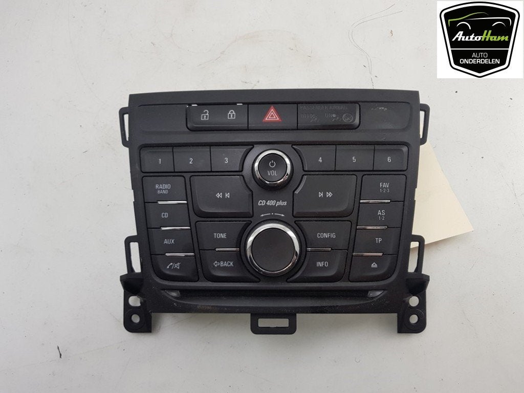 PANNEAU DE COMMANDE RADIO Zafira Tourer (P12) (|13435410|), Utilisé, Opel