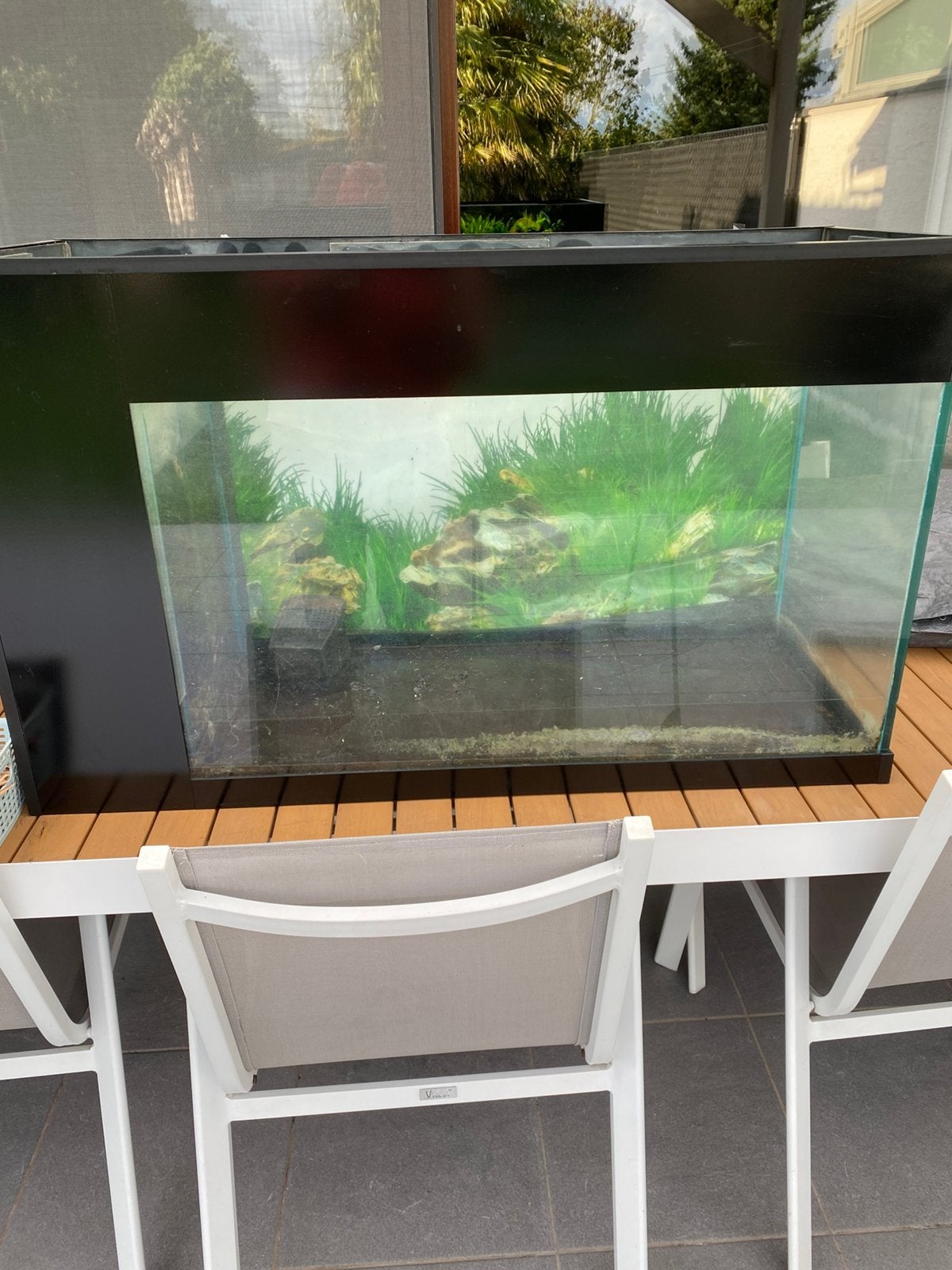Gratis aquarium, Dieren en Toebehoren, Ophalen, Pomp, Gebruikt, Leeg aquarium