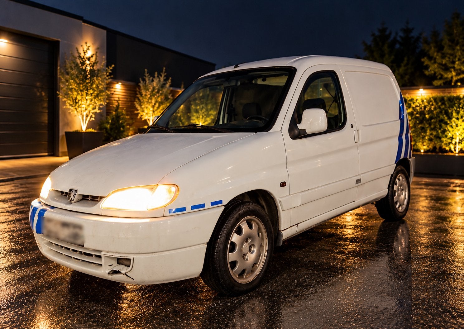 Peugeot partner lichte vracht 1,9 diesel airco 1998, Auto's, Euro 2, 1900 cc, Particulier, 2 zetels